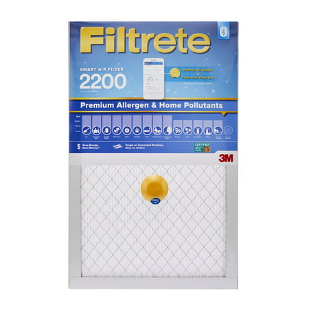 Filtrete Smart 20 x 25 x 1 inch Premium Allergen & Home Pollutants HVAC Air and Furnace Filter, 2200 MPR, 1