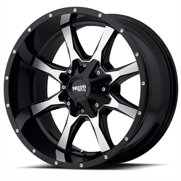 Mo970 20x12 Wheel With 8 On 6 5 Bolt Pattern Gloss Black With Machined Face Mo97021280344n Wheel Rim Walmart Com Walmart Com