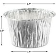 Aluminum Cupcake Liner, 3.5 Ounce 100Pcs Disposable Aluminum Foil