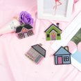 thumbnail image 2 of Cuadros Decorativos 5D taladro completo diamante pintura llavero colgantes 4 piezas diamante dibujo llavero Likrtyny embutido en tela, 2 of 9
