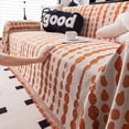 thumbnail image 1 of Nvzi Couch Cover Chenille Sofa Covers Stone Pattern Sofa Towel Cover for Living Room Sofa Easy Fit Washable Furniture Sofa Protector (Orange,70.87*149.61inch), 1 of 5