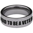 thumbnail image 4 of Veteran Tungsten Carbide Ring, 4 of 9