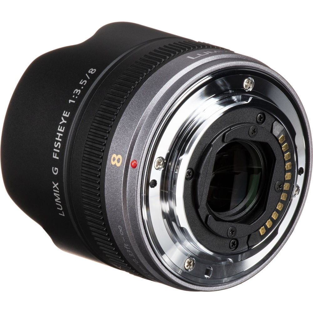 Panasonic Lumix G Fisheye 8mm F/3.5 Lens + Accessories Bundle