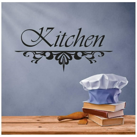 Vinyl Wall Decal Sticker : Kitchen Lettering Text Quote    Bedroom Bathroom Living Room Picture Art Peel & Stick Mural Size: 20 Inches X 30 Inches - 22 Colors Available
