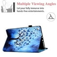 thumbnail image 5 of Allytech Stand Case for Kindle Fire HD 8.0" 2018 8th Gen Old Model, Fire HD 8 7th/6th Gen 2017/2016 Cover with Pen Holder, Folio PU Leather Auto Wake Sleep Wallet Tablet Case, Butterfly Tree, 5 of 9