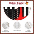 thumbnail image 3 of Fuzoiu Firefighters USA Flag Print Christmas Tree Skirt,Xmas Christmas Decorations,Xmas Tree Mat for Farmhouse Holiday New Years Home Party Decor Tree Rugs-36", 3 of 6