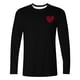 thumbnail image 3 of Ceisia Men Casual Fashion Printing Pullover T-Shirt Long Gift Sleeve Round-Neck Valentine's Day Tops, 3 of 5