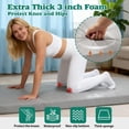 thumbnail image 3 of 3 Inch Thick Yoga Mat 72 * 32 * 3 inch Extra Thick Exercise Mats Non-Slip Workout Mat for Pilates, Fitness, Gym, Stretching, 3 of 7