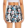 thumbnail image 4 of Goofa Panda Cute Hearts Printed Women 2 in 1 Running Shorts,Quick Dry Athletic Workout Shorts,High Waisted Athletic Shorts with Liner Pockets-Medium, 4 of 9