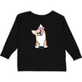 thumbnail image 3 of Inktastic Corgi Puppy Girl Boys or Girls Long Sleeve Toddler T-Shirt, 3 of 5