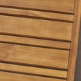 thumbnail image 6 of Frankie Outdoor 6 Seater Acacia Wood Sectional Sofa and Club Chair Set, Teak and Blue, 6 of 18