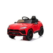 WHATOOK Kids Ride Car, 12V Battery Powered Electric 4 Wheels Kids Toys, Parental Remote Control, Foot Pedal, Music, Assist, LED Headlights