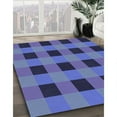thumbnail image 2 of Ahgly Company Indoor Square Patterned Cornflower Blue Area Rugs, 3' Square, 2 of 6