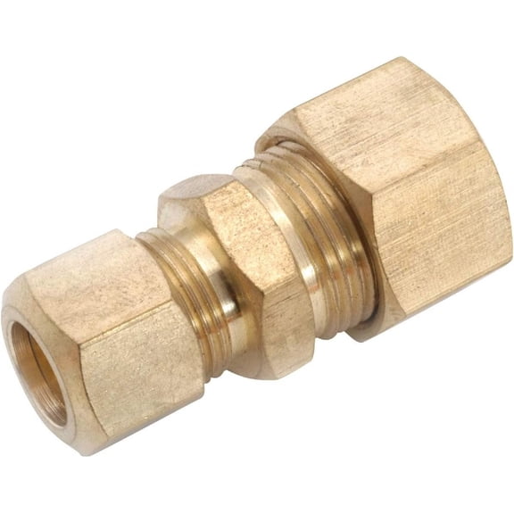 Anderson Metals Corp. Reducing Union Brass Fitting - Lead Free - 1/2" x 3/8"