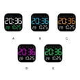 thumbnail image 2 of Maytalsory Wall Clock LED Remote Control Digital Temperature Date Unique Style Electronic Table Clock Led Clock Green, 2 of 6