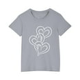 thumbnail image 3 of Ahuyic Summer Toddler Girls Short Sleeve Tshirt,Girls Casual Blouse And Tank Tops,Fashionable And Cute Printed Casual Short Sleeved Cotton Top For Boys And Girls, 3 of 5