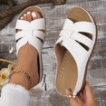 thumbnail image 3 of Orthopedic Slip on Sandals for Women with Arch Support 2025 Comfort Leather Summer Beach Casual Dressy Shoes, 3 of 7