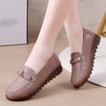 thumbnail image 2 of NOKIO Comfortable Women'S Flats Stylish Women'S Breathable Fashion Sneakers Women Comfort Walking Flat Loafer Slip On Leather Loafer Comfortable Flat Shoes Outdoor Driving Shoes, 2 of 7
