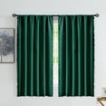 thumbnail image 2 of Cortinas Treatmentex Pompón Verde Opacas Completas 160x130cm x2, 2 of 9