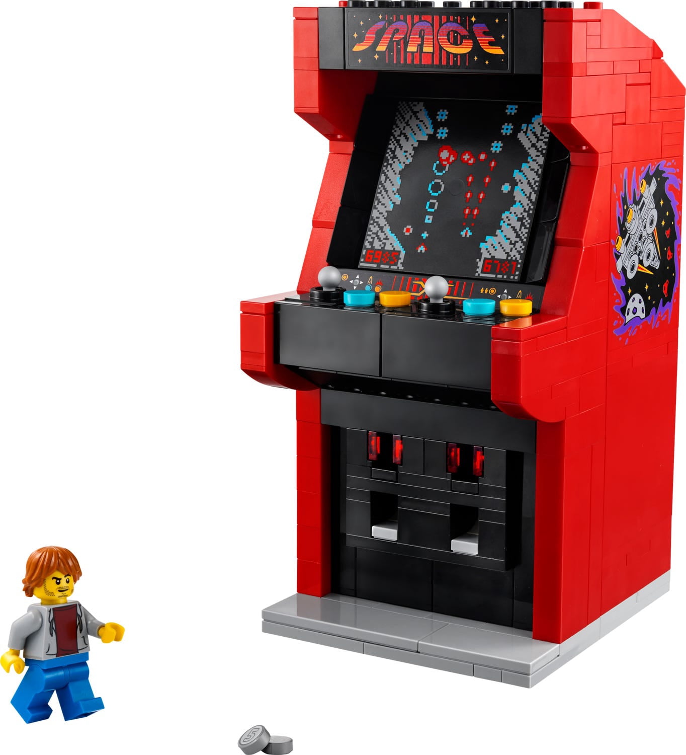 LEGO Arcade Machine Building Kit 40805, Exclusive Mini Retro Game Cabinet Model, Fun Collectible Gift for Fans of Classic Video Games and Vintage Arcade Dcor