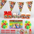 thumbnail image 2 of Globos de Super Mario Bros para fiesta de cumpleaños, vajilla desechable, pancarta, plato para sombrero, decoración de Navidad, 2 of 4