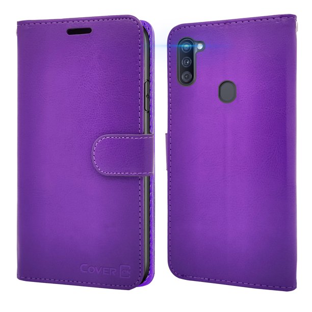 CoverON Samsung Galaxy A11 Wallet Case RFID Blocking Vegan Leather Card