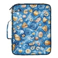 thumbnail image 2 of Haosy Accordion File Organizer Zipper Binder 500 Sheet 6-Tab Expanding File Folder Multi-Pocket 1.2 Inch 3 Ring Fantastic Shells on Sea, 2 of 7