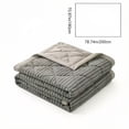 thumbnail image 2 of Jubipavy Striped Washed Cotton Cooling Summer Quilt, Soft Air-Conditioned Comforter, 2 Sizes（59×78.74in,70.87×78.74in） Available, 2 of 5