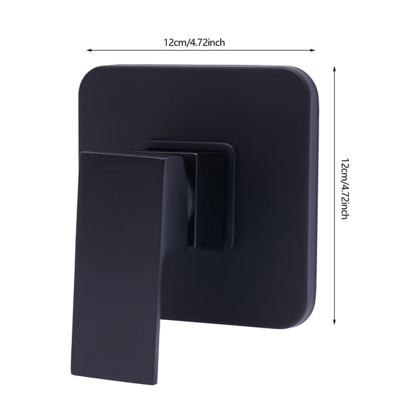Single-Function Black Shower Handle Valve Trim Kit Shower Valves Wall Mount Brass Faucet Shower Rough-In Valve Bathroom Trim Kit Single Handle Tub Shower Valve Mixer