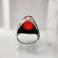 thumbnail image 5 of Carnelian Mans Ring, Natural Carnelian Gents Ring, Birthstone Silver Jewelry, 925 Silver Ring, Birthday Gift, Heavy Mens Ring, Arabic Design, Oxidized Mans Ring, Christmas, Turkey Mens Signet Ring, 5 of 7