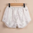 thumbnail image 2 of Bibifish Womens Satin Sleep Shorts Style 4002 Soft Breathable Boyshort Panties Comfy Stretch Daily Wear Underwear Briefs Basic Sleepwear For Ladies, 2 of 5