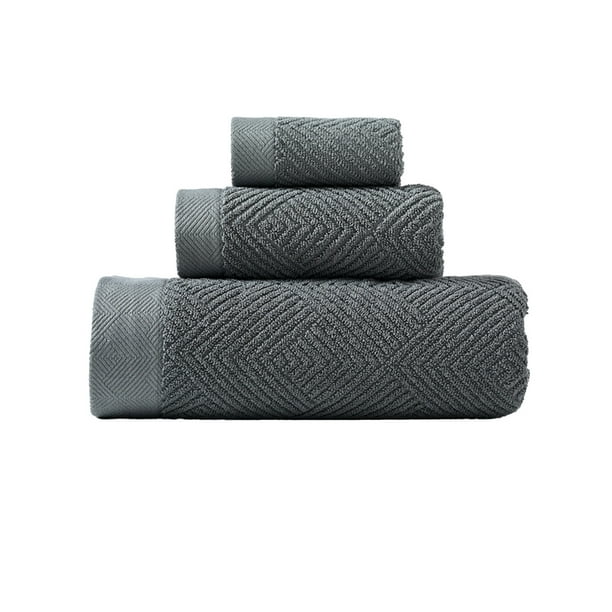 Toallas para Baño Set de Toallas de Baño, Algodón Grueso Blando Absorbente Set de Toallas, 3 Toallas de Regalo para Lavar la Cara Del Hogar Set de Toallas de Baño