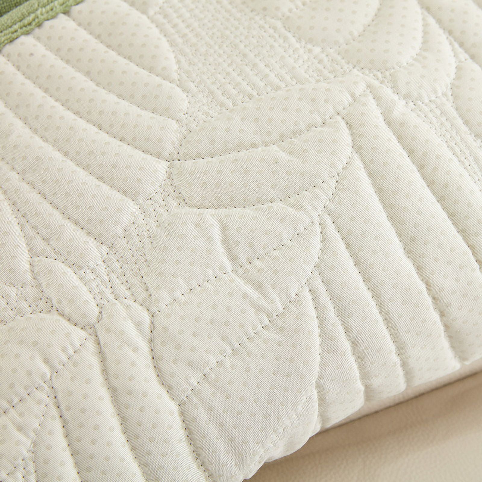 XmhyTop Couch Cover Quilted Leaf Sofa cushion Lint Easy - Fit Washable Reclining Chair Cover for Living Room Sofa - Ideal Furniture Protector 23.62*88.58inch (Green)