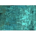 thumbnail image 1 of Ahgly Company Machine Washable Indoor Rectangle Oriental Turquoise Blue Industrial Area Rugs, 5' x 7', 1 of 4