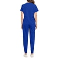 thumbnail image 5 of Fengactive Scrubs for Women Set Stretch Stand Collared Scrub Top Long Pant Nursing Uniforms Scrubs Sets with Pockets, 5 of 5