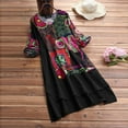 thumbnail image 1 of LSLJS Robe Longue pour Femmes, Mode, Sans Manches, Taille Mi-Haute, Col en V, Imprimée, Ajustée, de Plage, avec Poches, Robe pour Femmes Grande Taille, Cadeaux pour Femmes, 1 of 3