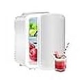 thumbnail image 3 of Simple Deluxe Mini-Frigo Portable, Réfrigérateur Compact 4 L/6 Canettes Refroidisseur et Réchauffeur pour Soins de la Peau, Cosmétiques, Boissons, Aliments, pour Chambre, Blanc, 3 of 4