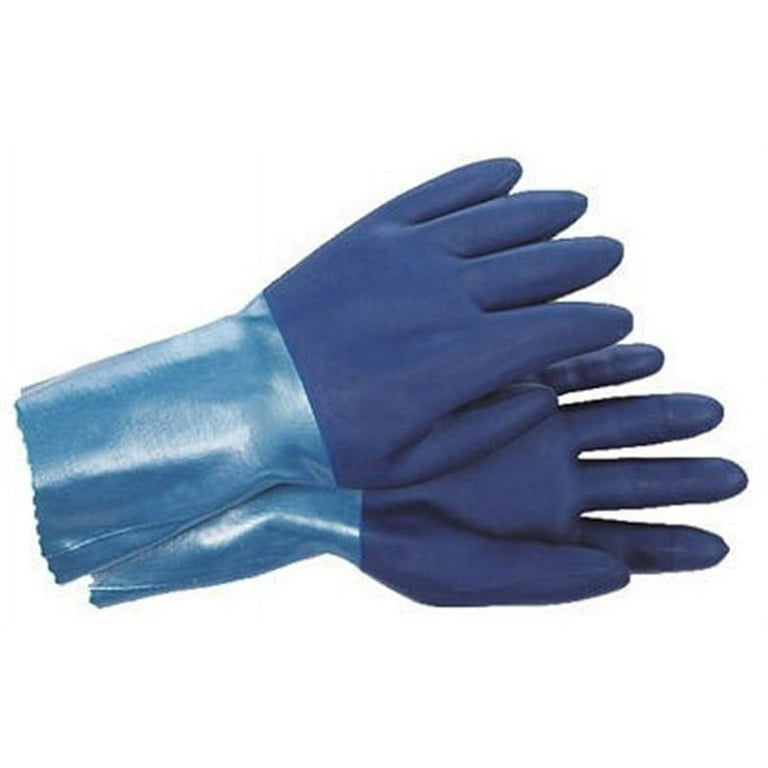 Rubber Spontex Gloves-X-LARGE Bluettes Knit Lehigh 20005 RUBBER GLOVES
