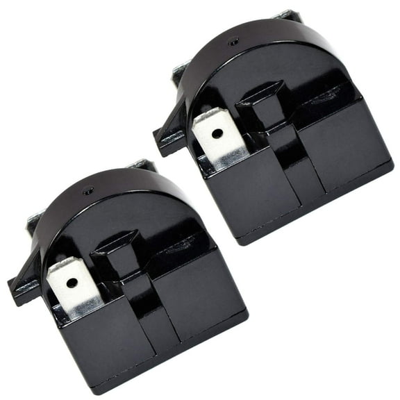 HQRP 2-Pack QP2-4R7 4.7 Ohm 3-Pin PTC Starter / Start Relay for EdgeStar VBR Series Compressor Relay fits EdgeStar VBR240 VBR440 VBR640