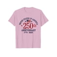 thumbnail image 5 of ibiyuan 250th Anniversary Usa Shirt T Shirts for Women Crewneck 250th Anniversary Usa Short Sleeve Shirts Independence Day Women Shirts Casual Fashion Funny Tops, 5 of 5
