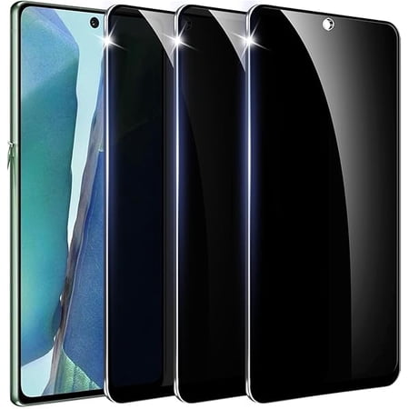 can 【3+1 Pack】 Designed for Samsung Galaxy Note 20 Privacy Screen Protector, 9H Tempered Glass【Not Support Fingerprint Unlock】 AntiSpy Film Compatible for Samsung Note20 5G