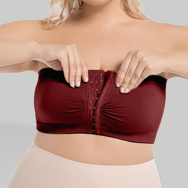 Versatile Front Closure Strapless Bra For Everyday Comfort And Casual Wear