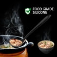 thumbnail image 4 of Uxcell Silicone Soup Spoon Ladle Kitchen Serving Utensil for Cooking Baking 11.6" Long Black, 4 of 7