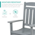 thumbnail image 4 of Best Choice Products All-Weather Rocking Chair, Indoor Outdoor HDPE Porch Rocker w/ 300lb Weight Capacity - Gray, 4 of 7