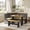 Black and Oak, variant on Koby Home Breakfast Nook Table Set, Corner Dining Table with L-Shape Bench Chairs, Farmhouse Kitchen Dining Nook White Wood