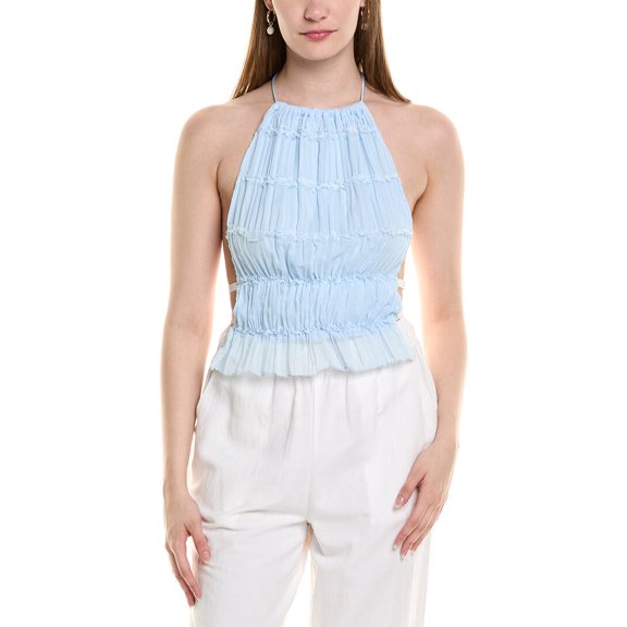 ESTELLINA womens Top, l, Blue
