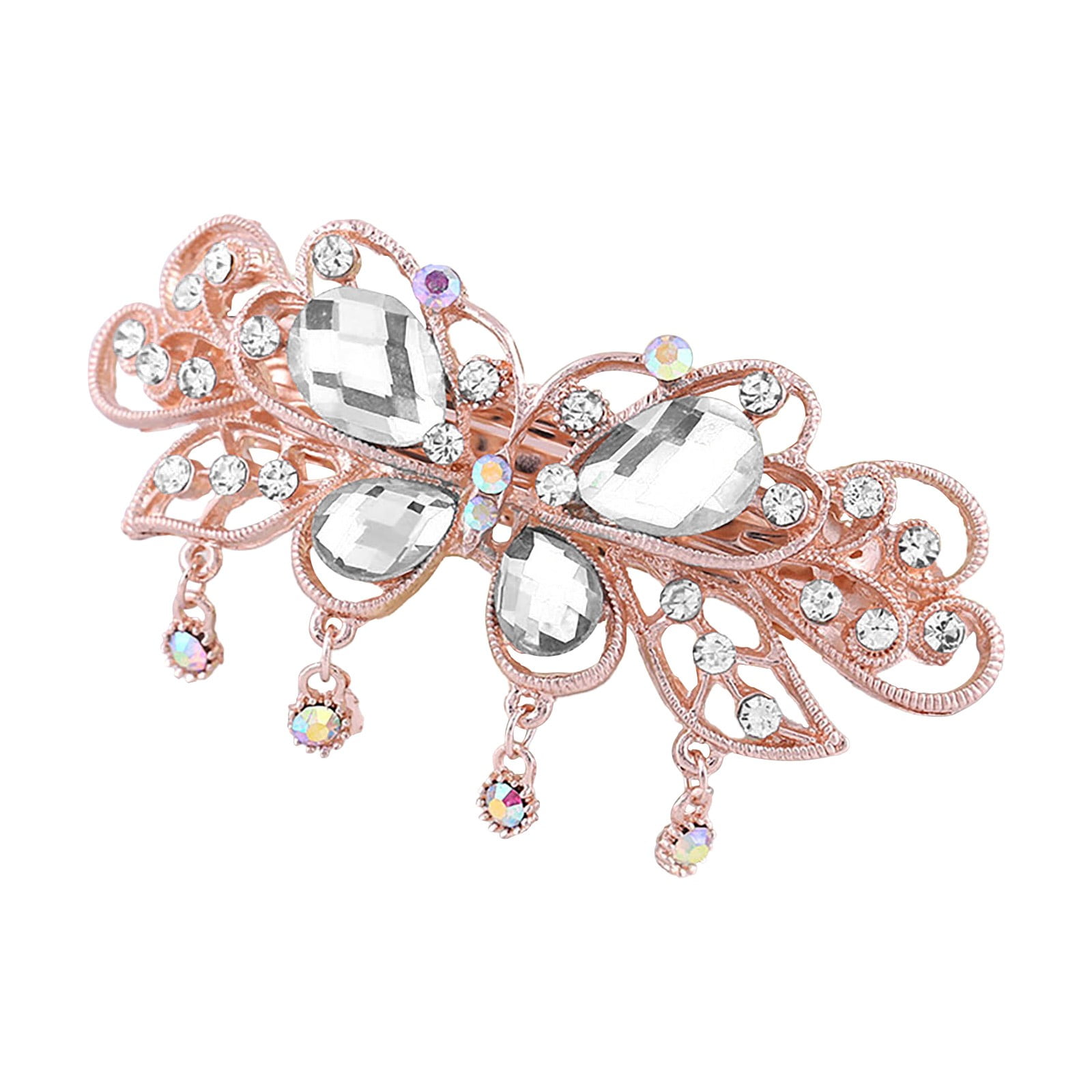 Xinqinghao Rhinestone Mini Hair Bow Barrettes Clip Designer Fashion Hair Accessories For Women Girls Cool Birthday Gift White Xinqinghao Rhinestone Mini Hair Bow Barrettes Clip Designer Fashion Hair Accessories For Women Girls Cool Birthday Gift White