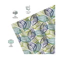 thumbnail image 3 of Cortina de Baño Home Creations HCRE CORTINA P HOJAS Hojas Verdes y Azules 180x180 cm, 3 of 4