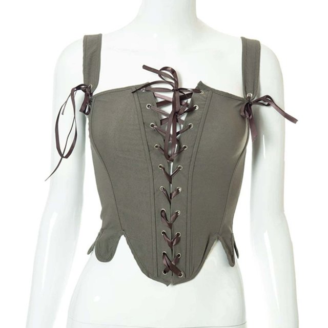 NMMUED Halloween Outfits for Women Lace Corset Tops for Women Embroidered Tops for Women Gothic Clothes for Women Renaissance Corset Medieval Corset Overbust Corset Tops for Women Green L