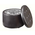 thumbnail image 4 of Pemberly Row Round Ottoman in Espresso, 4 of 5
